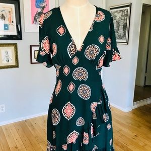 Green Paisley Patterned Tigerlily Summer Dress